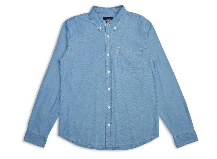 Deus Ex Machina Phoenix Bd Chambray Shirt Indigo - Deus Ex Machina