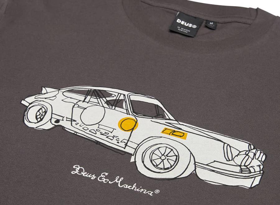 Deus Ex Machina Rally Tee Anthracite - Deus Ex Machina