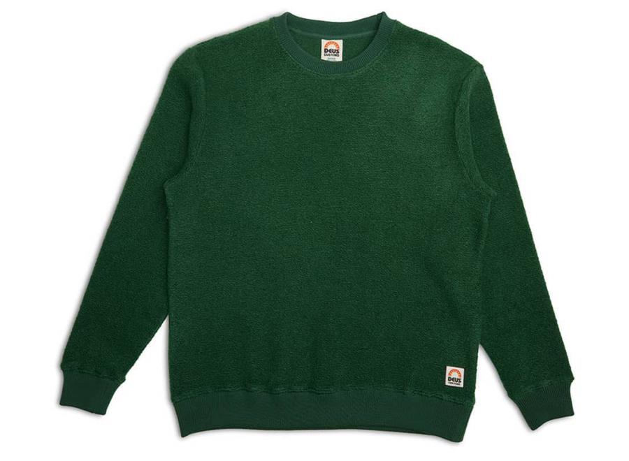Deus Ex Machina Reo Textured Fleece Forest Green - Deus Ex Machina