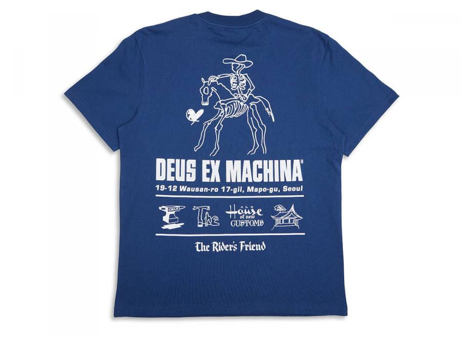 Deus Ex Machina Seoul Address Tee Mechanic Blue - Deus Ex Machina