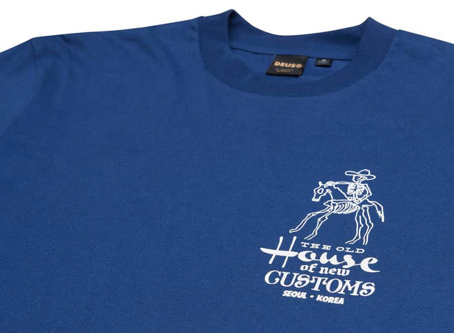 Deus Ex Machina Seoul Address Tee Mechanic Blue - Deus Ex Machina