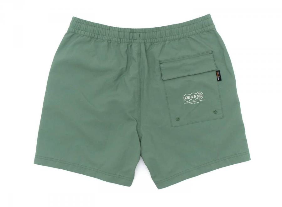 Deus Ex Machina Service Swimshort Mesh Shale Green - Deus Ex Machina