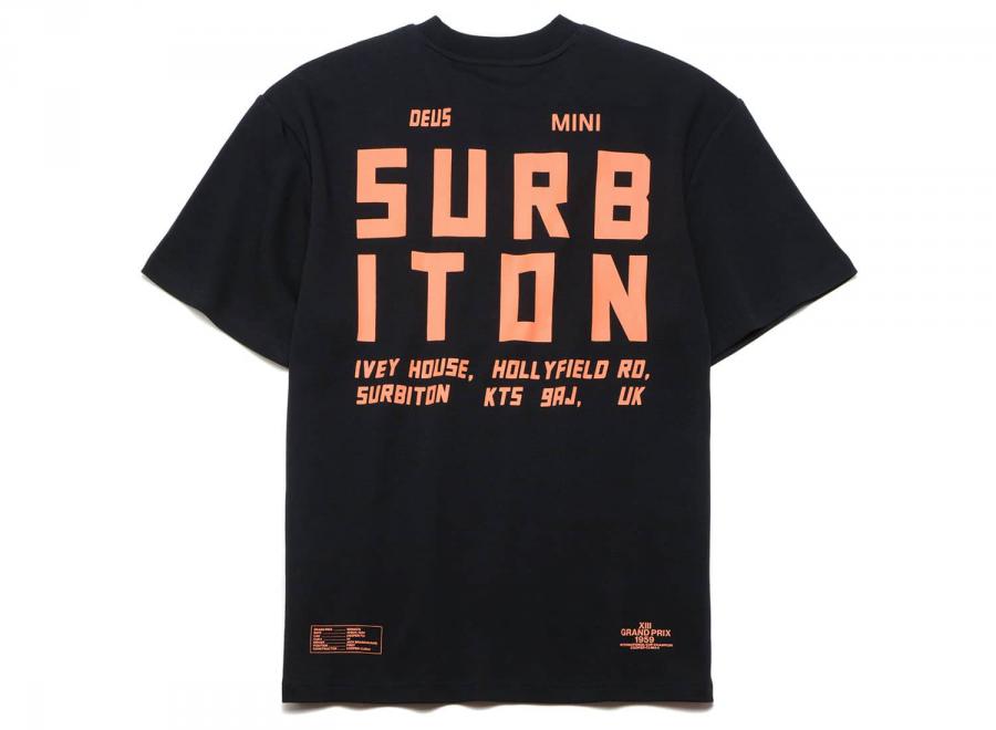 Deus Ex Machina Surbiton Address Tee Black - Deus Ex Machina