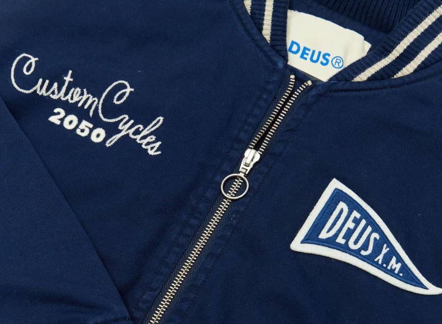 Deus Ex Machina Women 2nd Hand Bomber Mechanic Blue - Deus Ex Machina