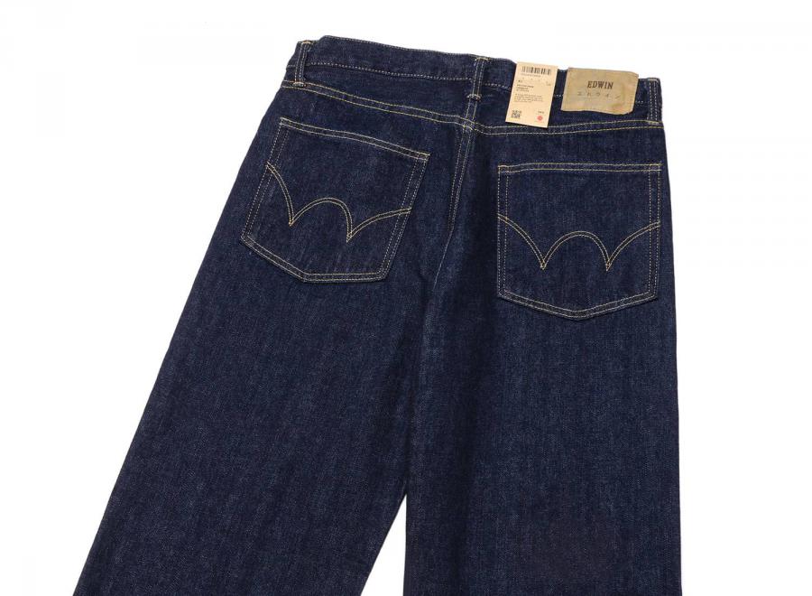 Edwin Loose Fit Kurabo Denim Red Selvage Blue Rinsed I034256 - Edwin