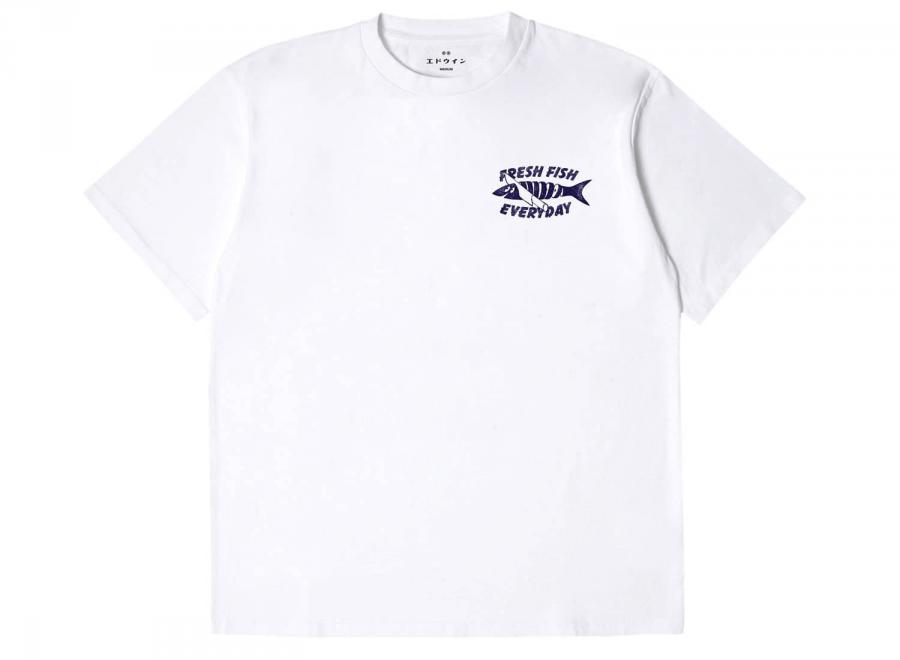 Edwin Monsieur Sakana Tshirt White I036398 - Edwin