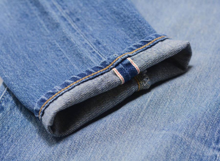 Edwin Regular Tapered Kaihara Indigo Red Selvage Blue Light Used I033516 - Edwin