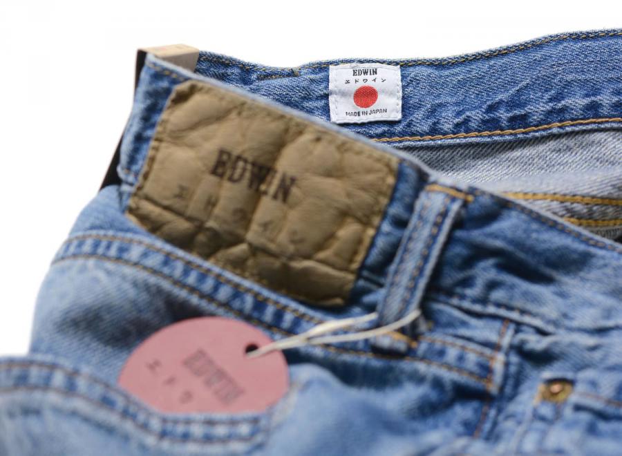 Edwin Regular Tapered Kaihara Indigo Red Selvage Blue Light Used I033516 - Edwin
