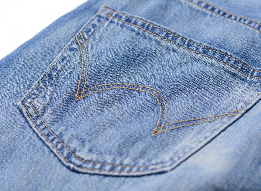 Edwin Regular Tapered Kaihara Indigo Red Selvage Blue Light Used I033516 - Edwin