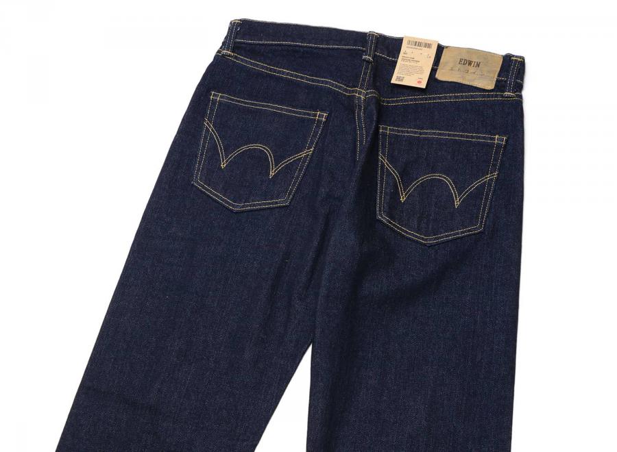 Edwin Regular Tapered Kaihara Stretch Denim Blue Rinsed I032057 - Edwin
