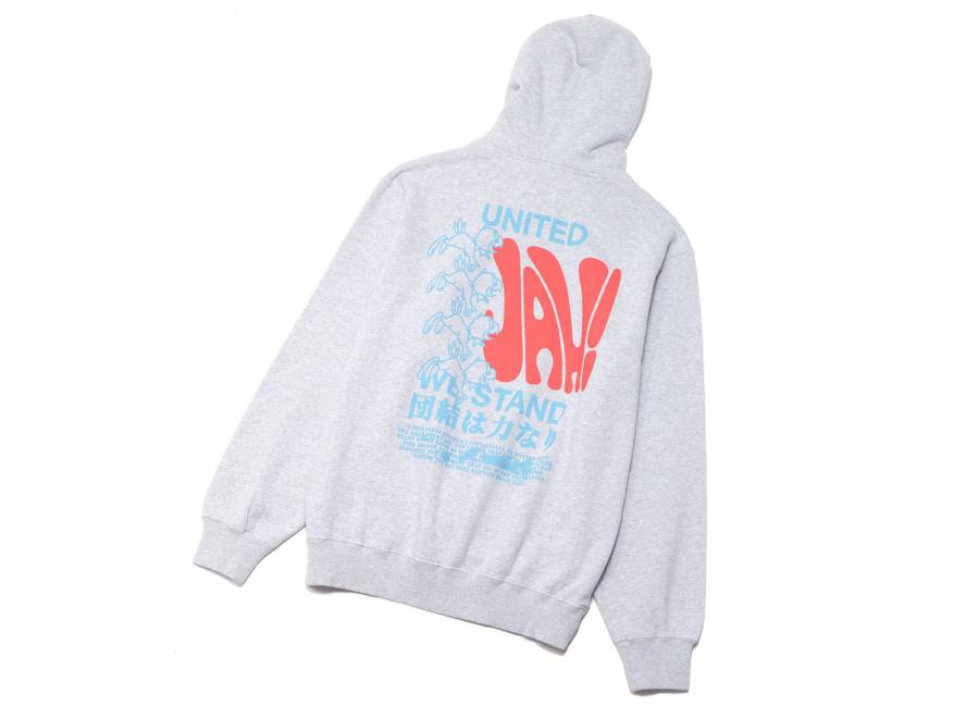 Edwin United We Stand Hoodie Sweat Grey I036409 - Edwin