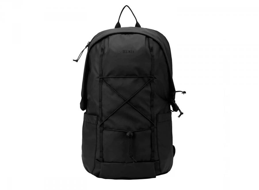 Elliker Kiln Hooded Zip Top Backpack Black - Elliker