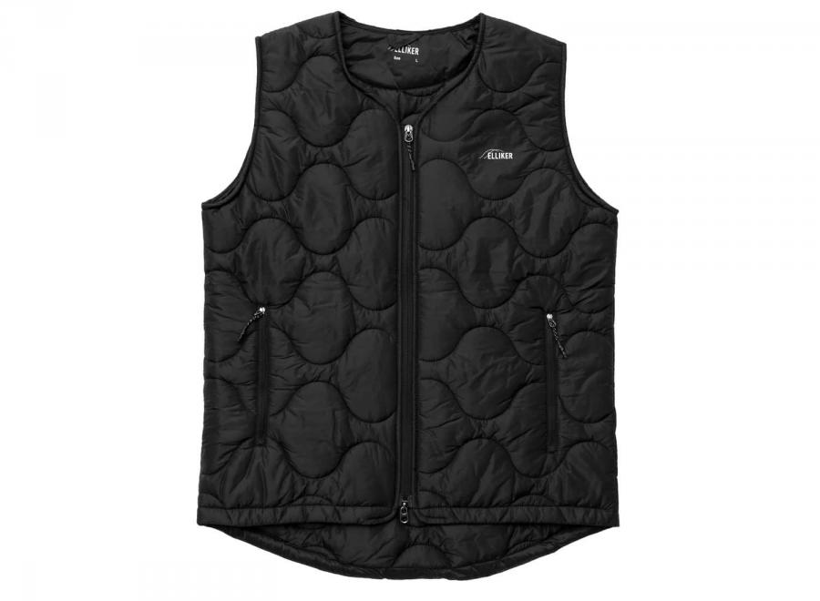 Elliker Satron Insulated Onion Quilt Vest Black - Elliker