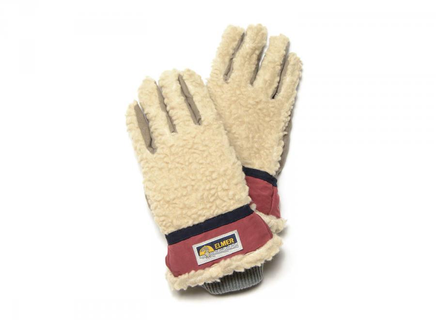 Elmer By Swany EM353 Teddy Glove Beige / Wine - Elmer By Swany