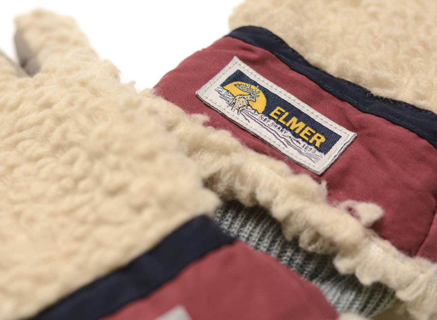 Elmer By Swany EM353 Teddy Glove Beige / Wine - Elmer By Swany