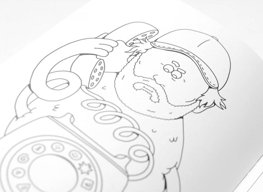 French Touch Coloriage - Rap Coloriage