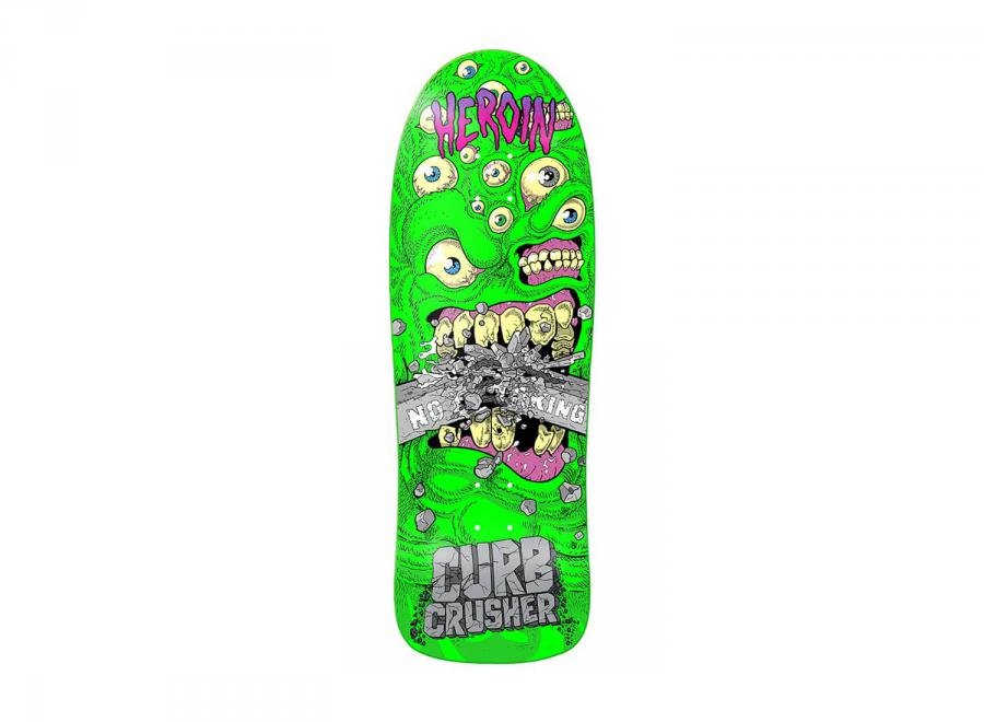 Heroin Skateboards Curb Crusher Chomp Deck - Heroin Skateboards