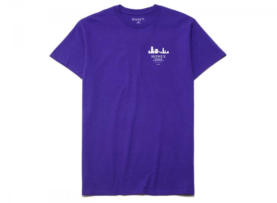 Honey Brooklyn Tee Purple - Honey Skateshop