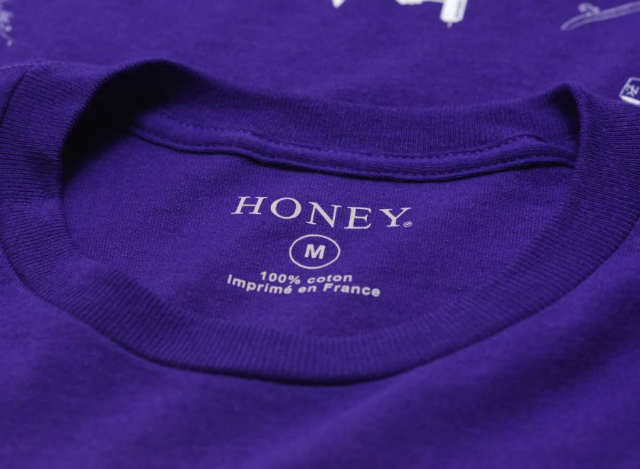 Honey Brooklyn Tee Purple - Honey Skateshop