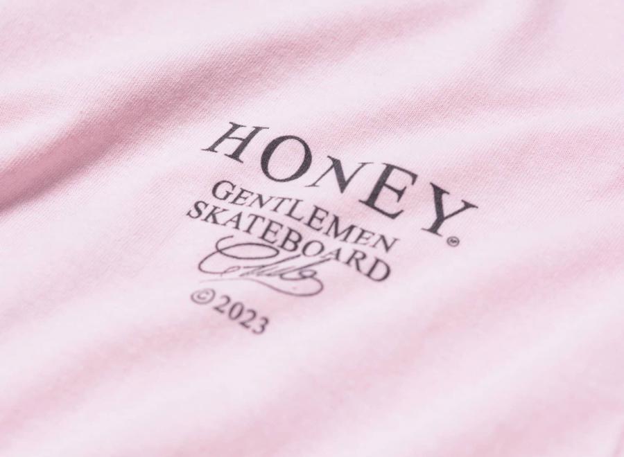 Honey Gentlemen Club Tee Pink - Honey Skateshop