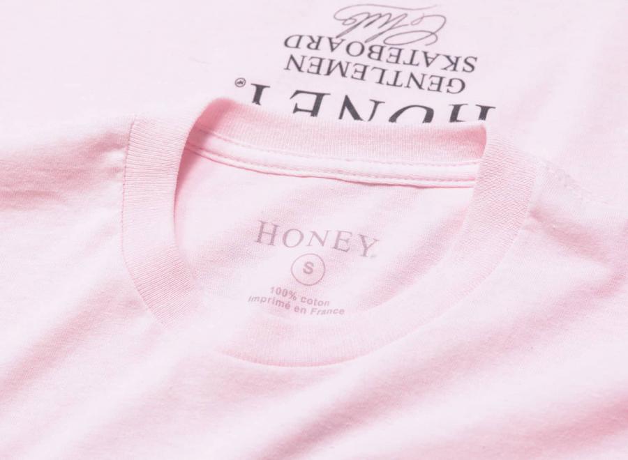 Honey Gentlemen Club Tee Pink - Honey Skateshop