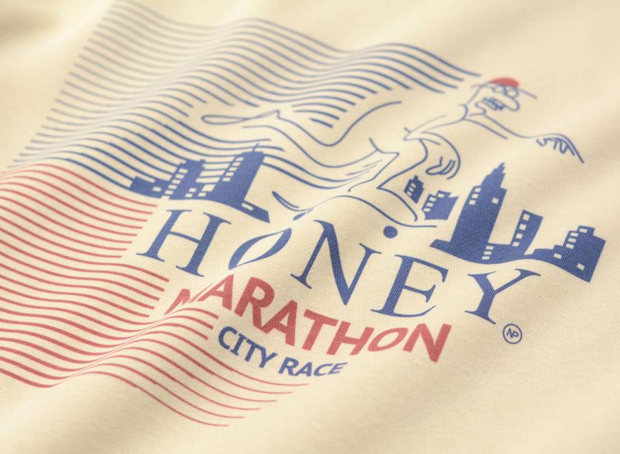 Honey Marathon Hoodie Sand - Honey Skateshop