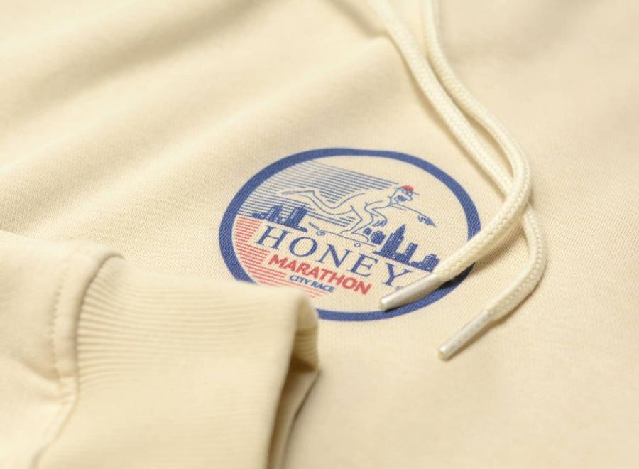 Honey Marathon Hoodie Sand - Honey Skateshop