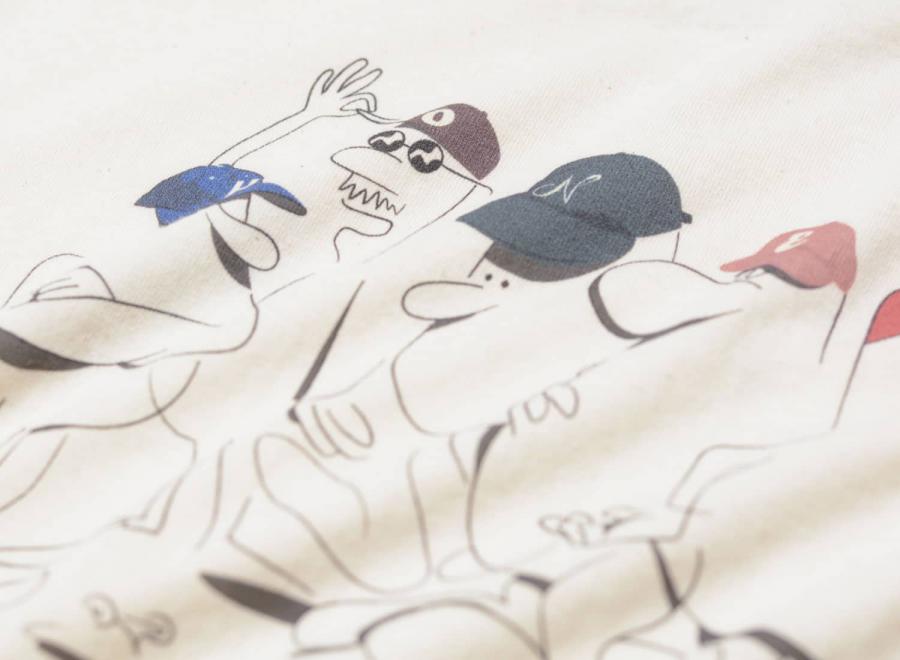 Honey Multi Caps Club Tee Ecru - Honey Skateshop