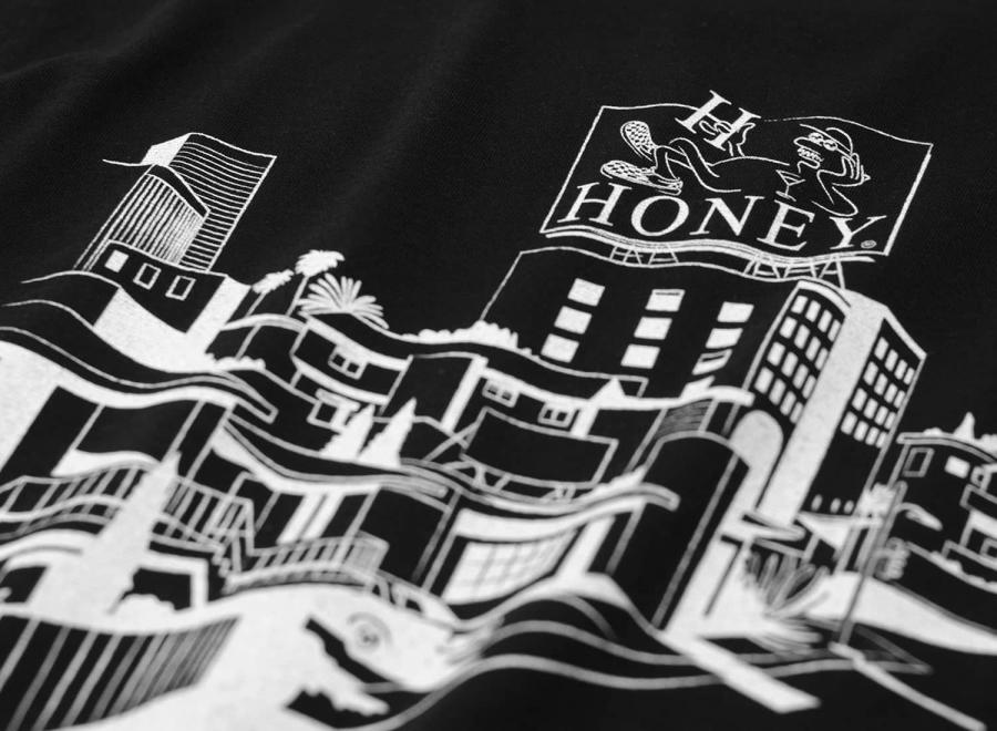 Honey Neighborhood Tee Black - Honey Skateshop