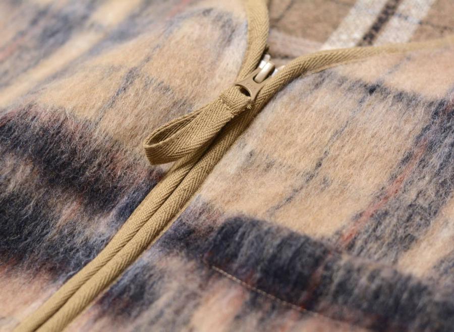 Kestin Bute Brushed Wool Vest Oat Check - Kestin