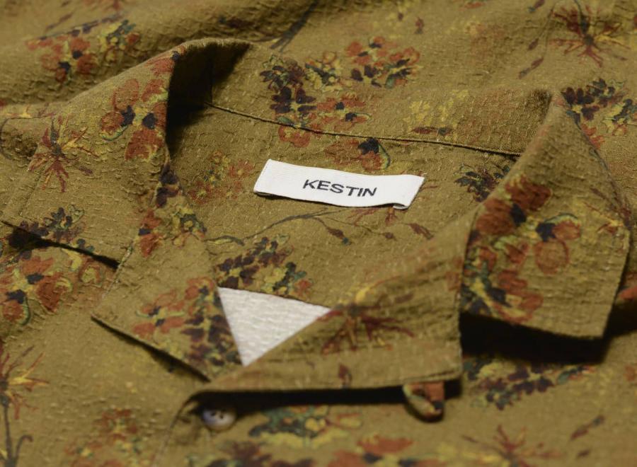 Kestin Crammond Floral Shirt Olive - Kestin