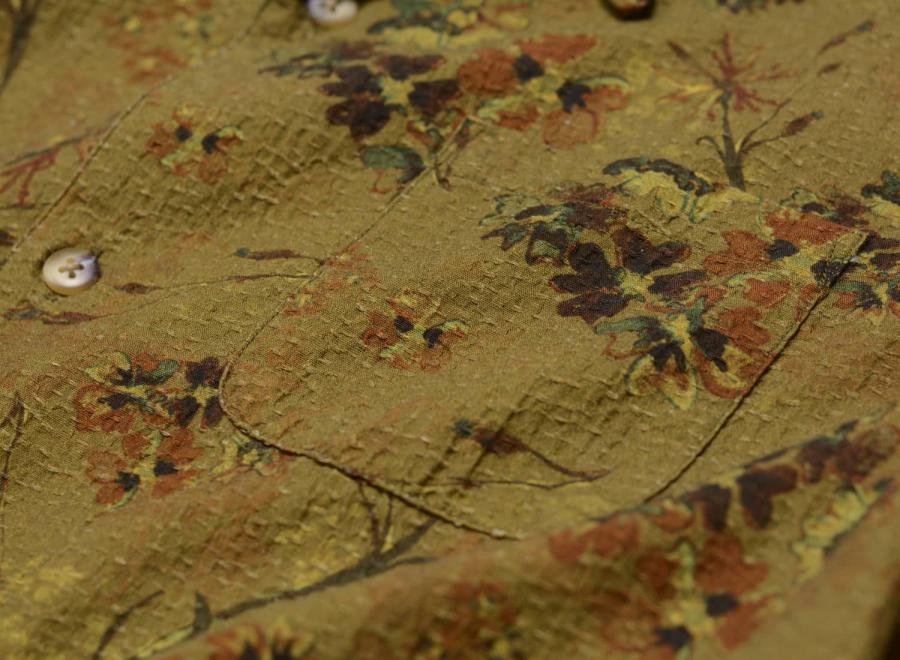 Kestin Crammond Floral Shirt Olive - Kestin