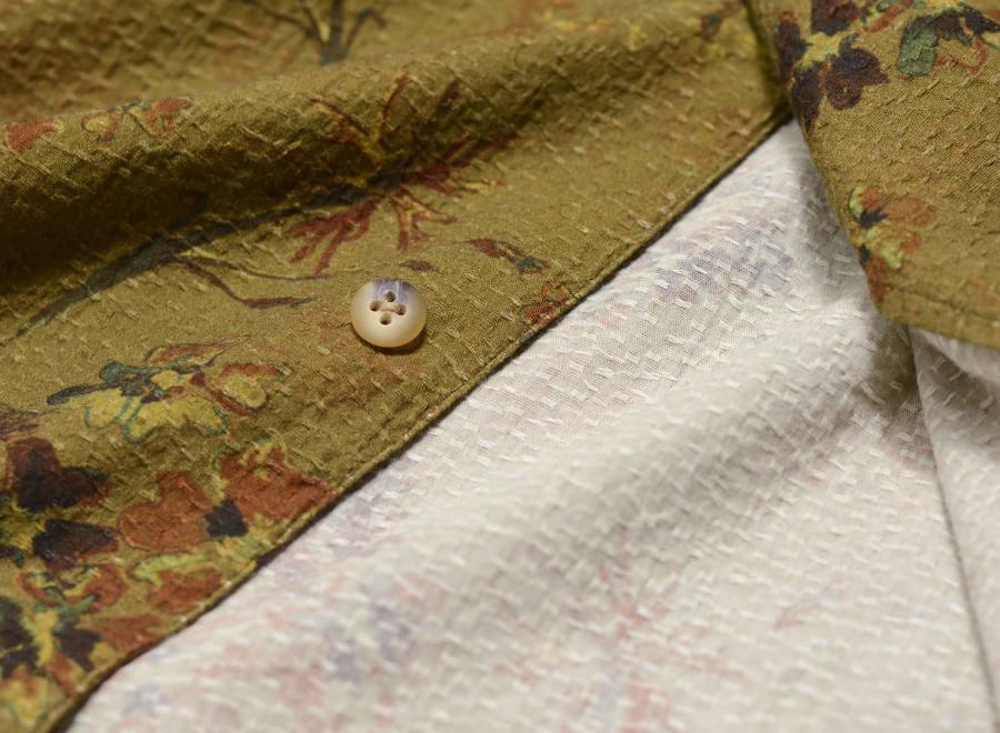 Kestin Crammond Floral Shirt Olive - Kestin