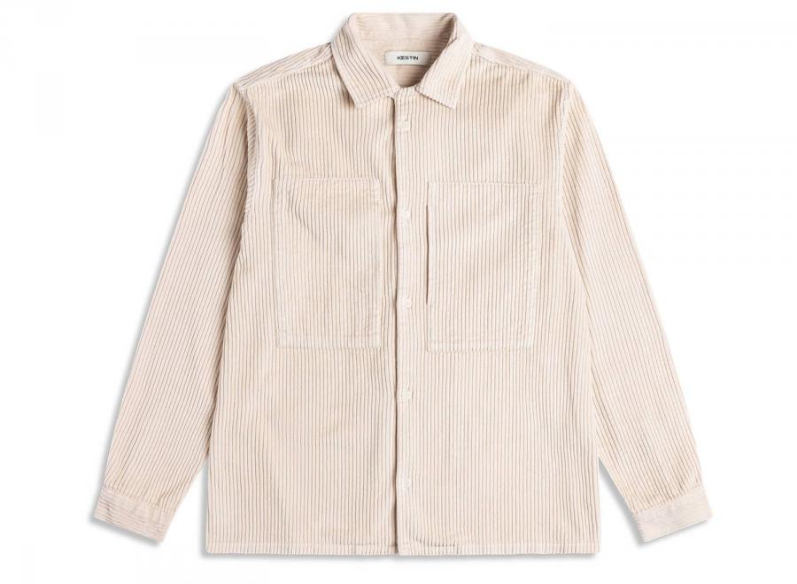 Kestin Durno Corduroy Overshirt Ecru - Kestin