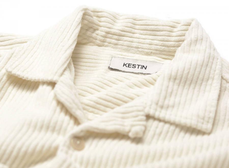 Kestin Durno Corduroy Overshirt Ecru - Kestin