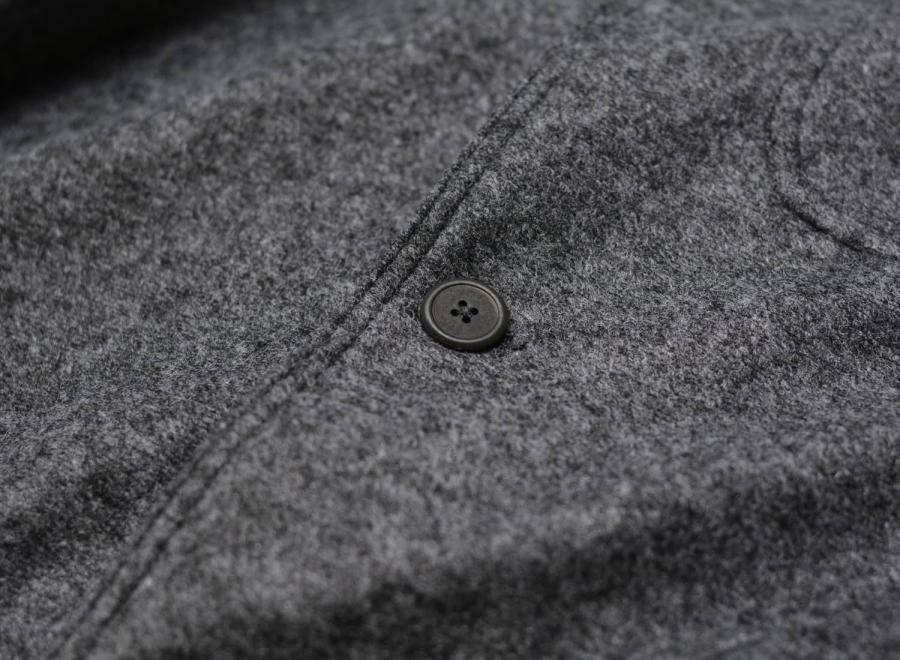 Kestin Stac Bonded Wool Mix Blazer Charcoal - Kestin