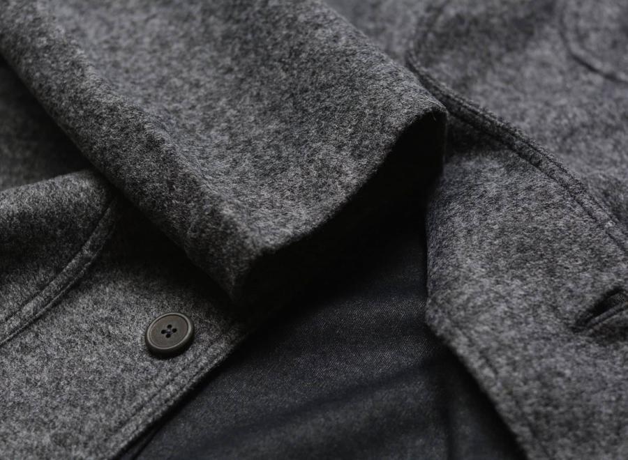 Kestin Stac Bonded Wool Mix Blazer Charcoal - Kestin