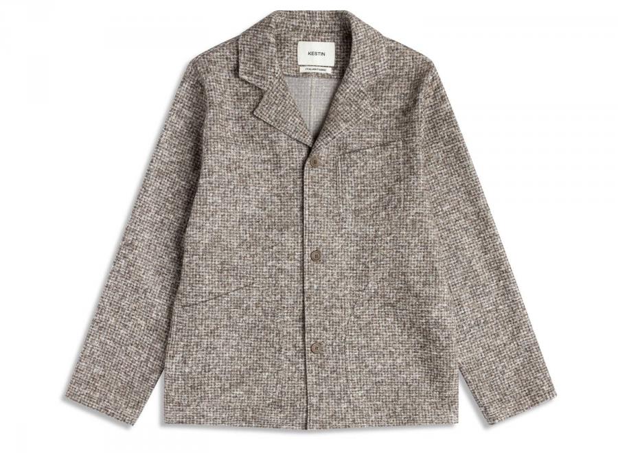 Kestin Stac Bonded Wool Mix Blazer Taupe - Kestin