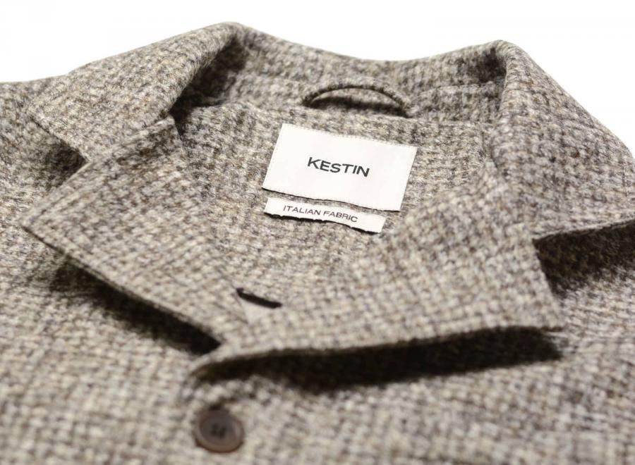 Kestin Stac Bonded Wool Mix Blazer Taupe - Kestin