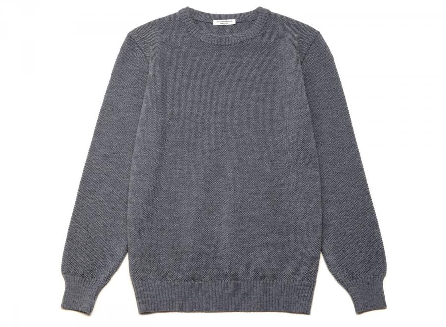 Les Ateliers Reunis Pull Mess Merinos Gris - Les Ateliers Réunis