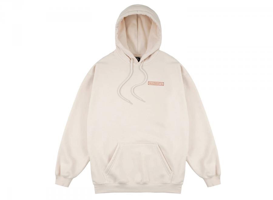 Magenta Mosaic Hoodie Natural - Magenta