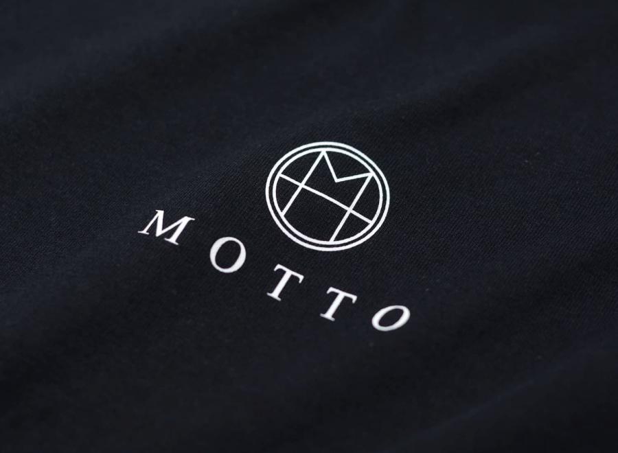 Motto Logo Tee Leopard Black - Novoid Plus