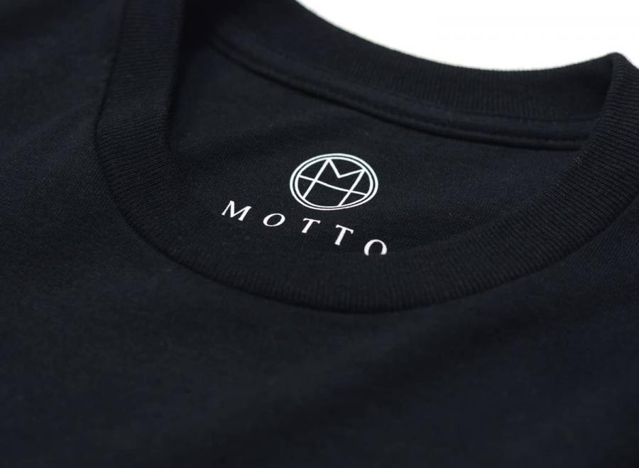 Motto Logo Tee Leopard Black - Novoid Plus