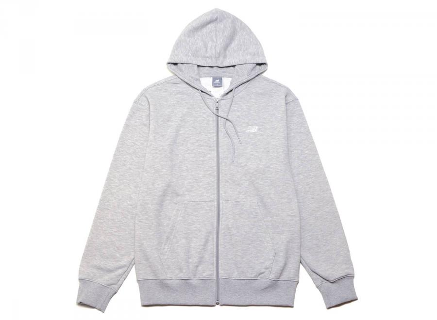 New Balance Sport Essential Fleece Zipped Hoodie Grey MJ41501 - New Balance