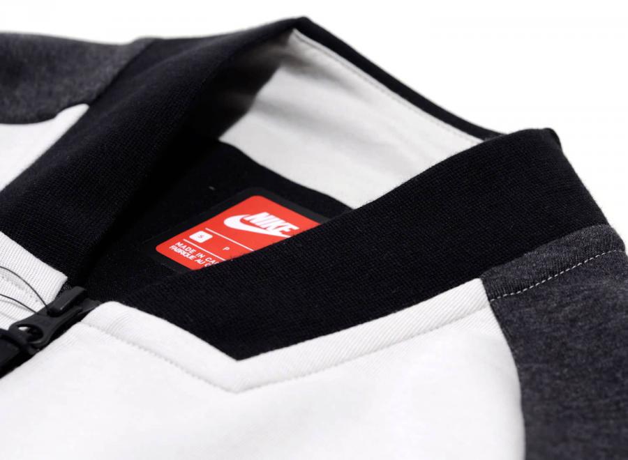 Nike Tech Fleece Varsity Jacket Light Bone / Black 886617-091 - Nike