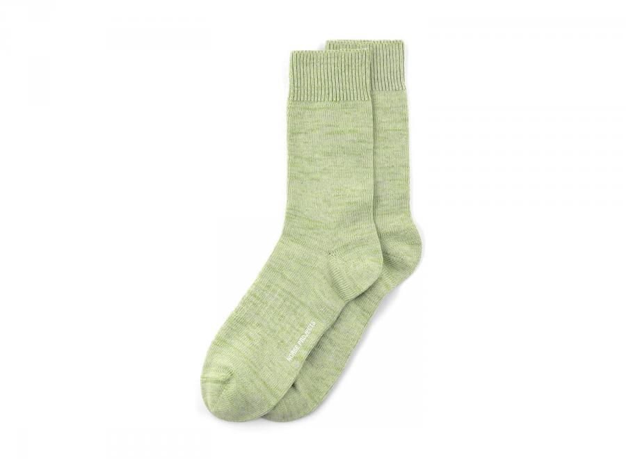Norse Projects Bykle Heavy Cotton Twist Sock Basil - Norse Projects