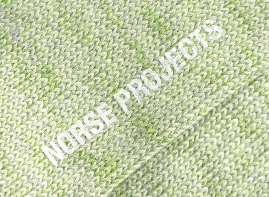 Norse Projects Bykle Heavy Cotton Twist Sock Basil - Norse Projects