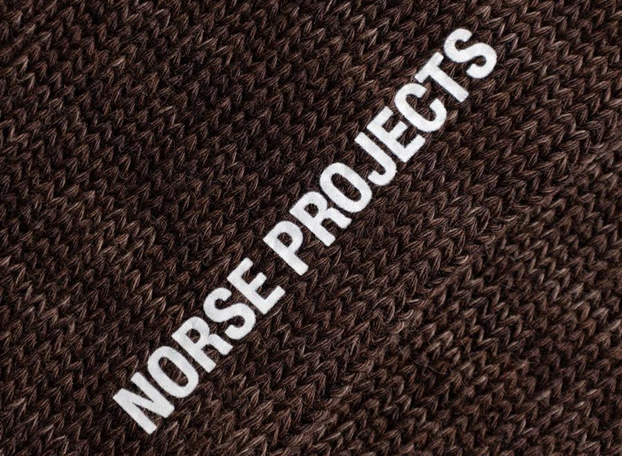 Norse Projects Bykle Heavy Cotton Twist Sock Delicioso Brown - Norse Projects