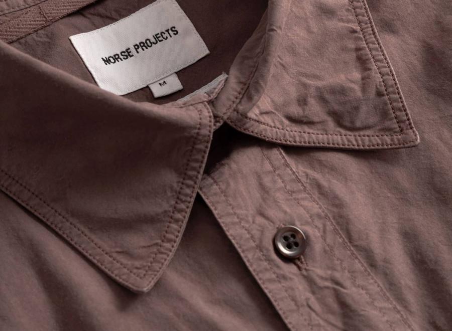 Norse Projects Falster Tencel Oversize Shirt Peppercorn - Norse Projects