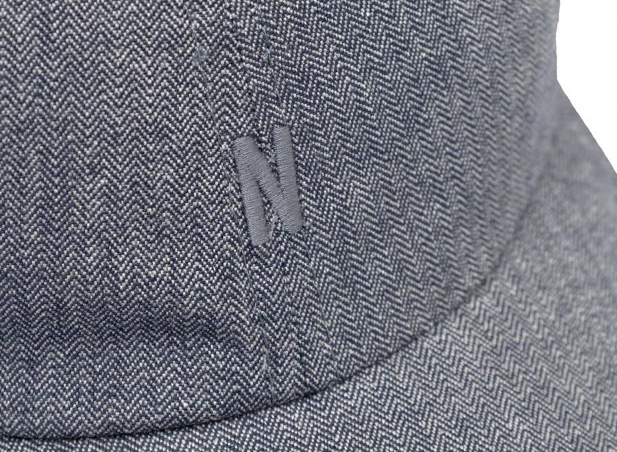 Norse Projects Mini Herringbone Twill 6-Panel Cap Dark Navy - Norse Projects